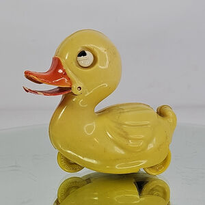 VIDEO England Wind Up Duck Toy Yellow Working! See Video. Great Britain UK RARE